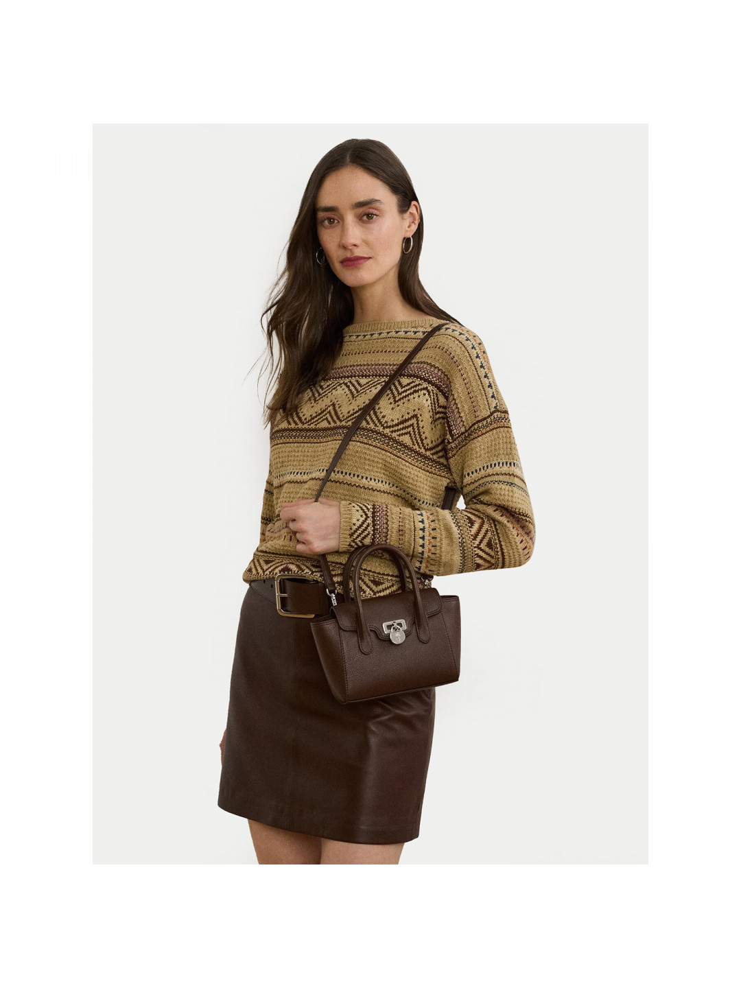Kabelka LAUREN RALPH LAUREN 431969349007 Hnědá